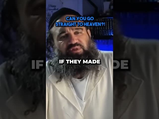 Can a person go straight to heaven? #rabbiyaronreuven #teshuva #judaism