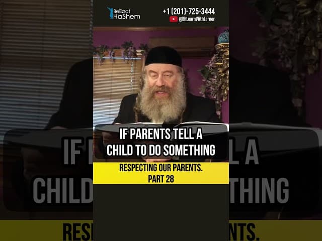 2️⃣8️⃣ Respecting our parents 💠 When to Disobey? #shorts #Torah