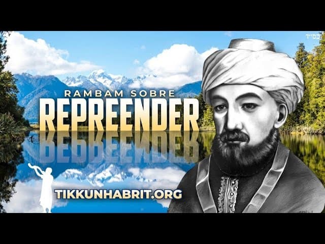 Rambam sobre Repreender o Próximo