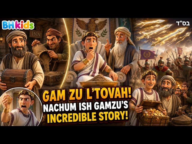 Gam Zu LeTovah | Nachum Ish Gamzu | TORAH FOR KIDS AI
