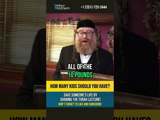 The more kids the easier it is? 😲 Unbelievable secret of Torah #shorts