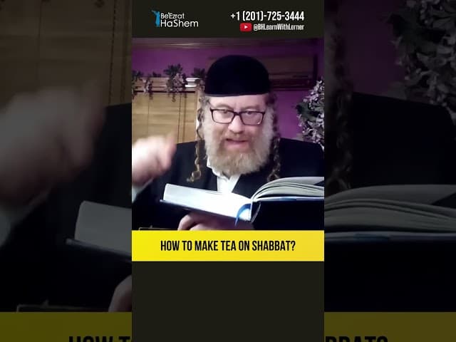 🍵 How to make tea on Shabbos? #Torah #shorts