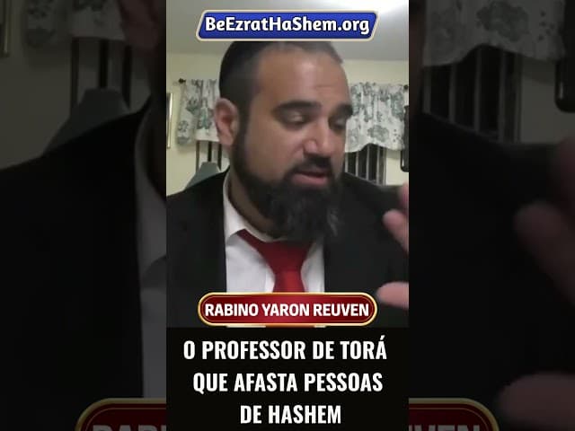 O Professor de Torá que Afasta Pessoas de HaShem #Torá #Judeu #RabinoYaronReuven