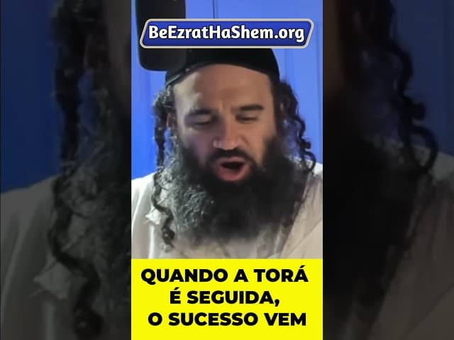 Seguir a Torá Traz Sucesso #Torá #Judeu #RabinoYaronReuven