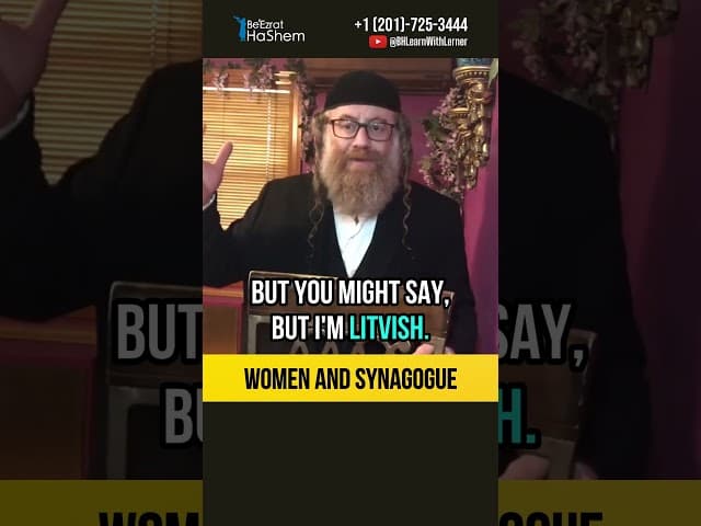 Are women obligated to go to Synagogue ❓ Women and Synagogue #shorts #torah