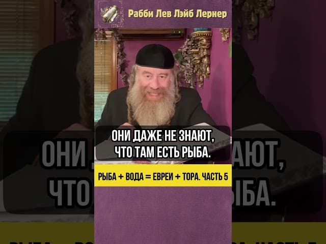 5️⃣ Рыба + вода = евреи + Тора 🐟 #Тора #shorts