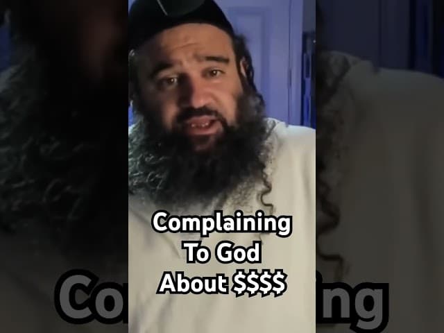 Complaining To God About Money