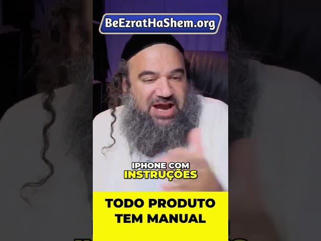 O Manual Que o Criador Nos Deu #Torá #Judeu #RabinoYaronReuven
