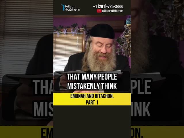 1️⃣ Emunah and Bitachon 💡 Trusting Hashem in Every Detail of Your Life #shorts #Torah