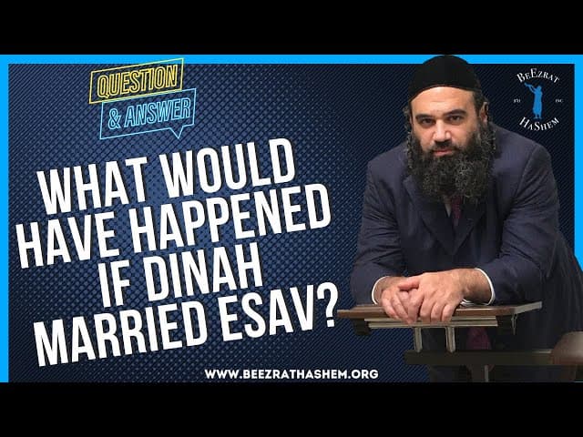   WHAT WOULD HAVE HAPPENED IF DINAH MARRIED ESAV
