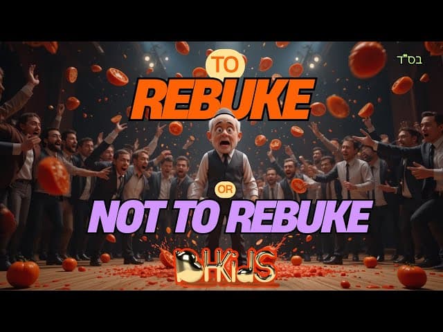 To Rebuke Or Not- Helping Friends the Torah Way | BH KIDS