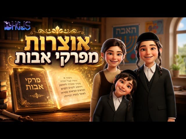 אוצרות מפרקי אבות – שרים, לומדים ומגלים! 🎶📖 | TORAH FOR KIDS AI