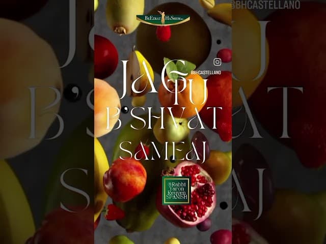 🌳 Jag Tu B'Shvat Sameaj os desean el RabbiYaronReuven, el #RabbiEfraimKachlon y el #TeamHaShem