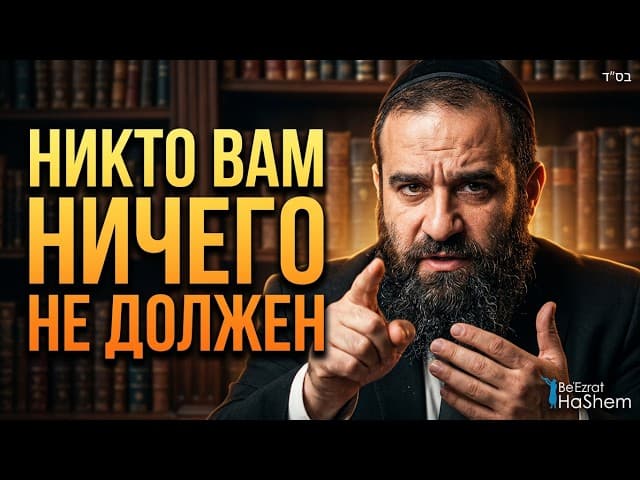Никто вам ничего не должен. Секрет счастья в браке | Раввин Ярон Реувен
