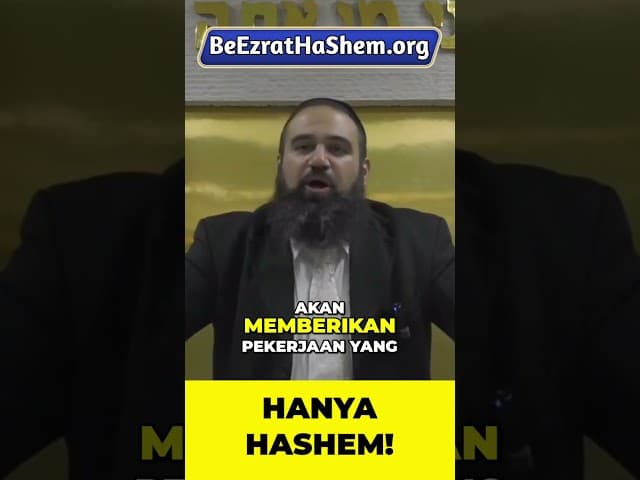 Jika Tuhan Menolong Hari Ini… #Torah #Yahudi #RabiYaronReuven