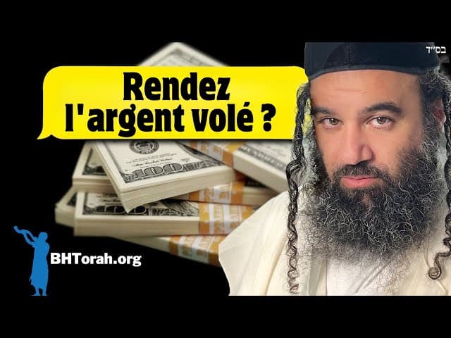 Une question sur le remboursement d'argent volé