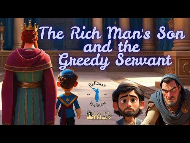 The Rich Man's Son and the Greedy Servant