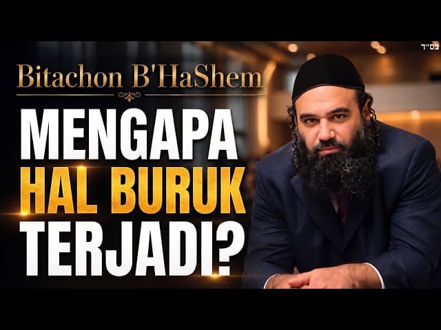 Apakah Hukuman Ilahi Itu Baik atau Jahat? | Bitachon B’HaShem 10