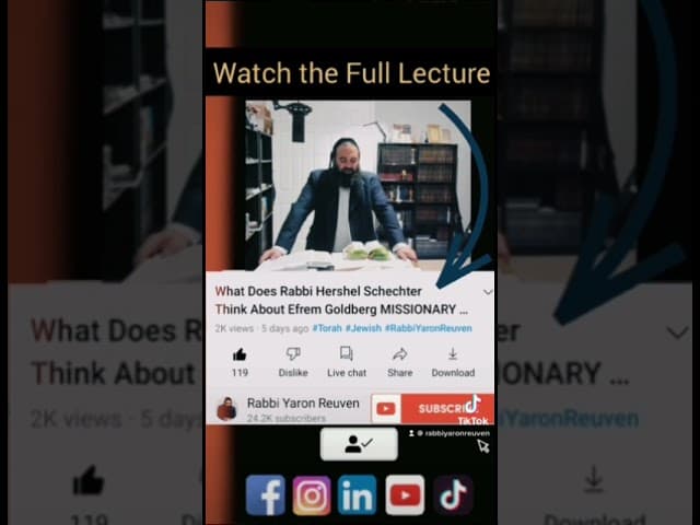 RASHI Comments On Rabbi Efrem Goldberg Church Synagogue UNITY EVENTS