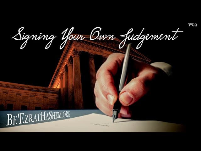 Signing Your Own Judgement