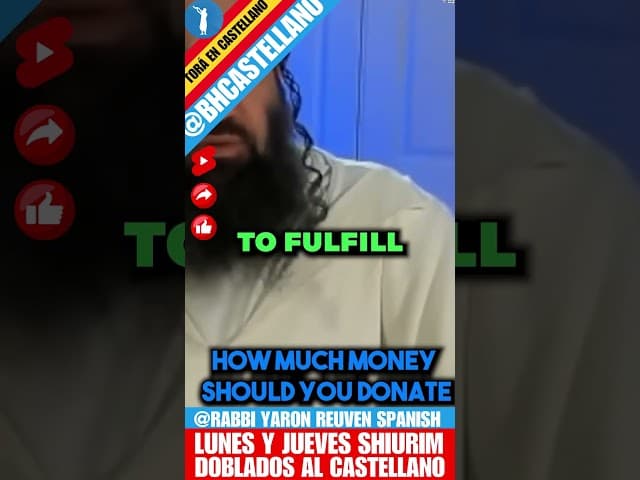 La Mitzvá de las donaciones - Clip doblado al Castellano