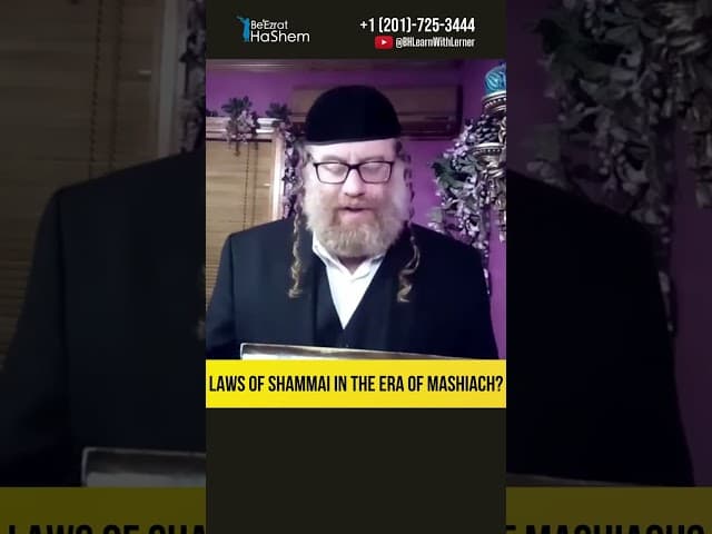 Laws of Shammai in the Era of Mashiach #Torah #shorts