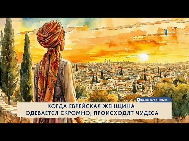Когда еврейская женщина одевается скромно, происходят чудеса | Раввин Ярон Реувен (Русская озвучка)