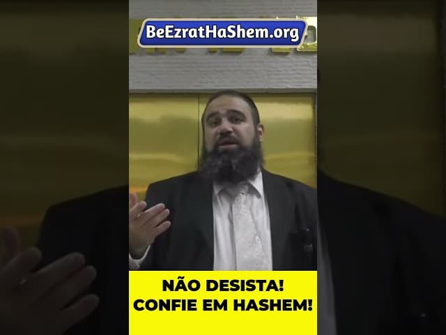 HaShem Não Quer Que Você Desista #Torá #Judeu #RabinoYaronReuven