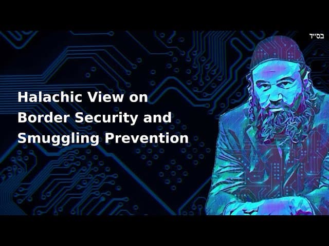 Halachic View on Border Security and Smuggling Prevention