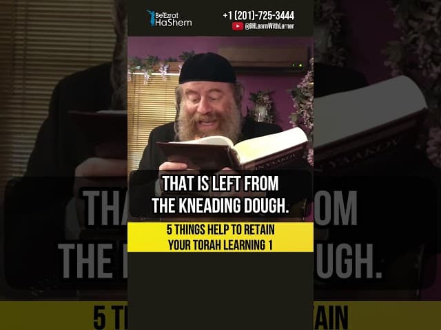 1️⃣ 5 Things help to retain your Torah learning #shorts #torah