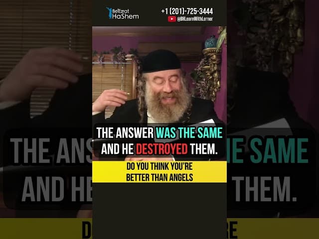 🤔 Do you think you’re better than angels ⁉️ Torah and Humanity #shorts #torah