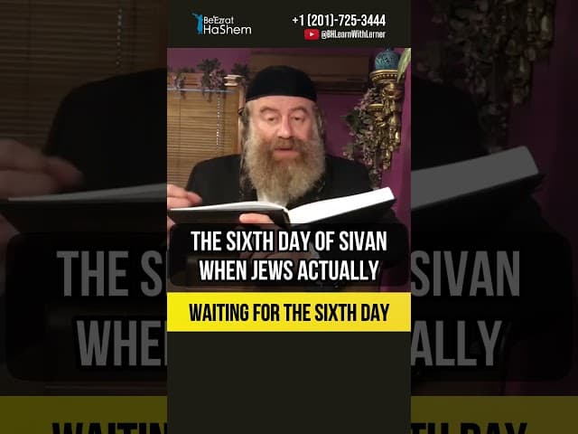 Waiting for the Sixth Day 💡 Responsibility of Jewish People #shorts #torah
