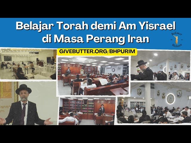 Belajar Taurat Untuk Am Yisrael Selama Perang Iran