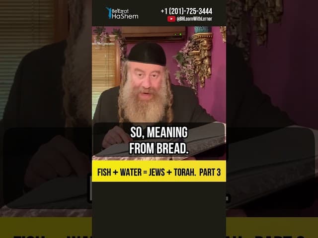 [3] 🐟 Fish + water = Jews + Torah #Torah #shorts
