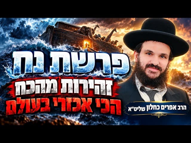 פרשת נח זהירות מהכח הכי אכזרי בעולם