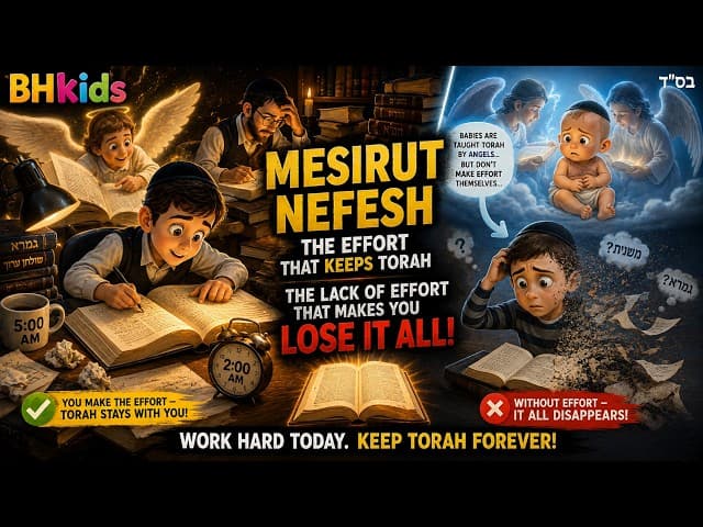 Torah Without Sacrifice Won't Stay Forever | The Vilna Gaon | TORAH FOR KIDS AI