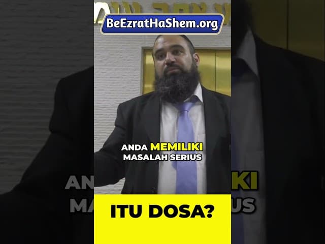 Kenapa Khawatir Bisa Jadi Dosa?  #Torah #Yahudi #RabiYaronReuven