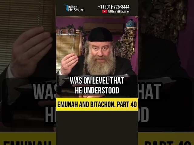 4️⃣0️⃣ Emunah and Bitachon 💡 Why Open Miracles Were Common in Earlier Generations #Torah #shorts