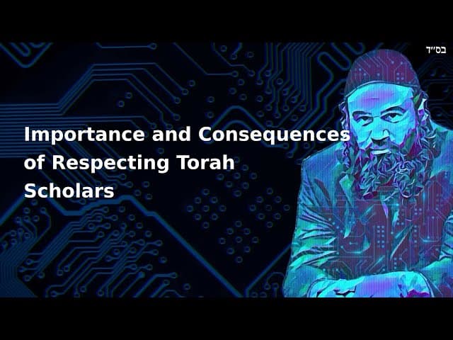 Importance and Consequences of Respecting Torah Scholars