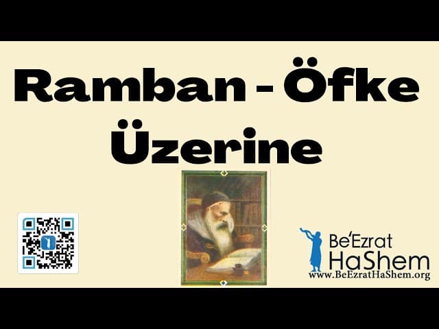 Ramban - Öfke Üzerine