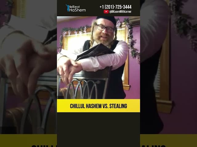 Chillul HaShem vs Stealing Halachos of Brochos #Torah #shorts
