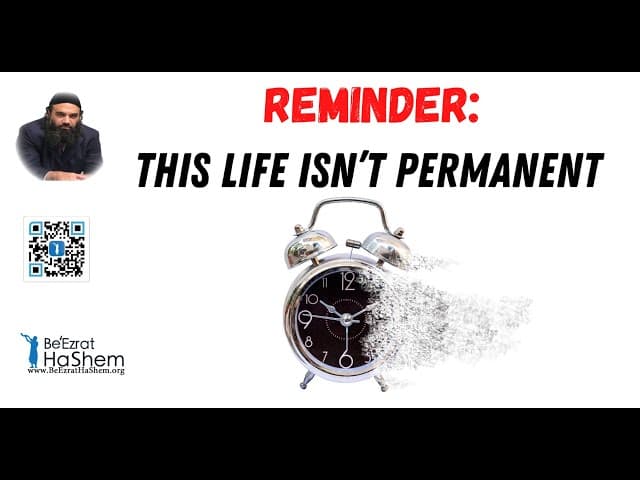 REMINDER: This Life Isn’t Permanent
