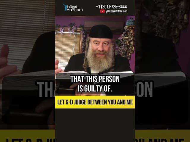 💡 Let G-d judge between you and Me #shorts #Torah