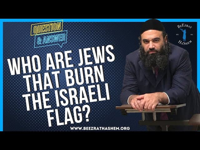 WHO ARE JEWS THAT BURN THE ISRAELI FLAG?