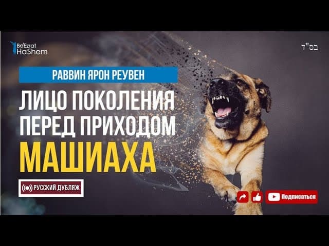 Лицо поколения перед приходом Машиаха | Русский Дубляж | Раввин Ярон Реувен