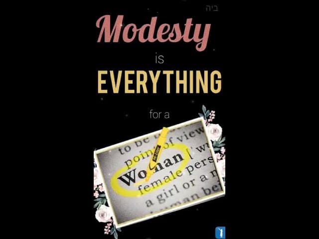 GOD SAID BE MODEST BE MODEST