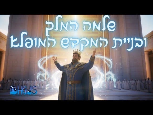 שלמה המלך ובניית המקדש המופלא- חלק א🏰🌟 | סיפורי שלמה המלך בהמחשת AI