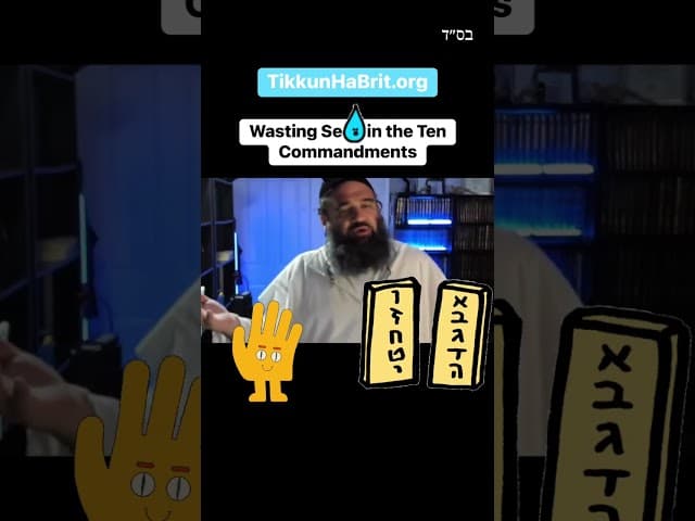 Where Is Wasting Seed Forbidden In The TEN COMMANDMENTS #Jewish #RabbiYaronReuven #TenCommandments
