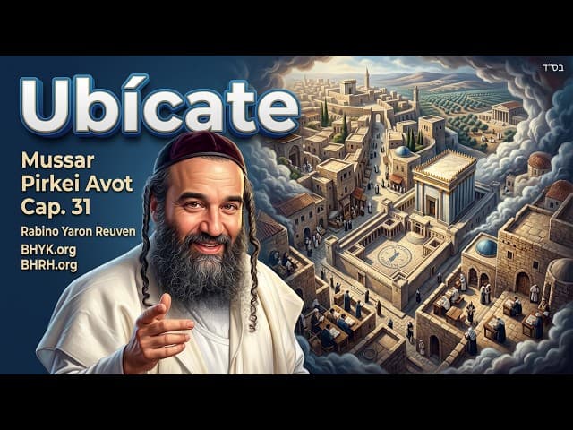 «Sepamos ante quién estamos de pié» Mussar, Pirkei Avot Cap.31
