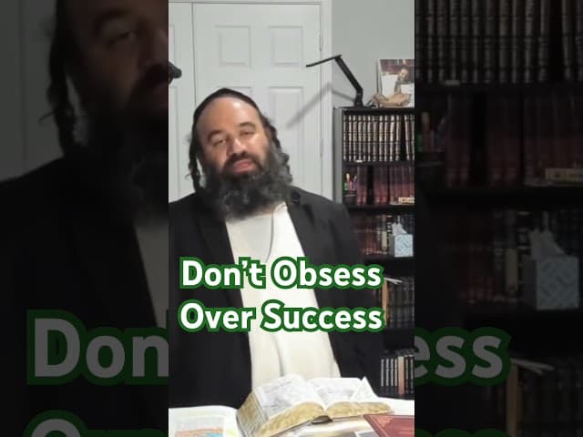 Don’t obsess over success